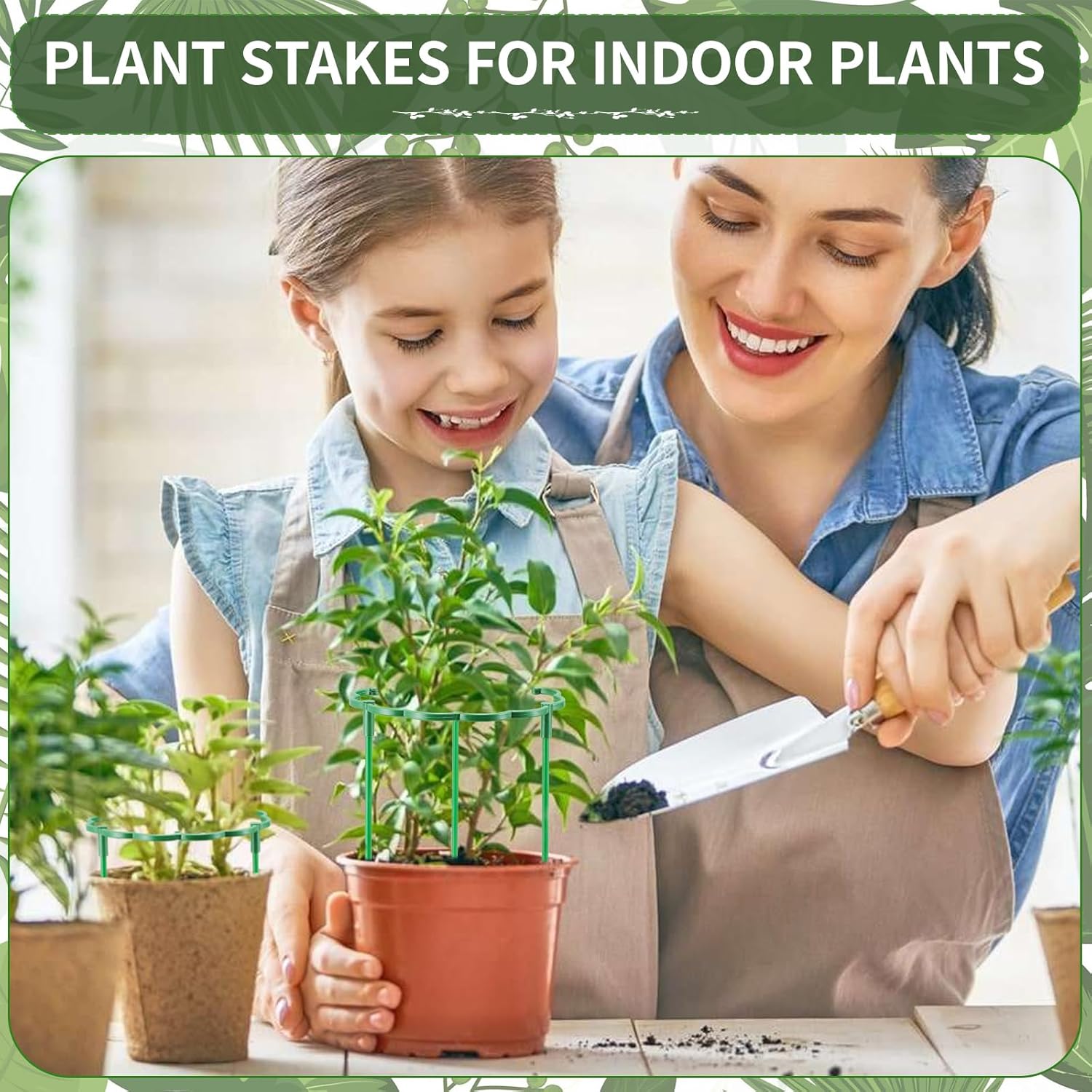 12 Pack Plant Support Stakes Sets - Versatile Plant Cages, Stackable Garden Flower Support, Small Plant Stakes for Indoor Plants,Tomato,Monstera, Peony, Hydrangea, Climbing Plants - Image 6