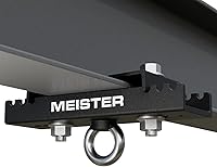 Meister Beam Clamp Hanger Mount for I-Beams & H-Beams: Heavy Bag Suspension Bracket, 1 Ton Capacity, Adjustable Jaws (3.5-5.5")