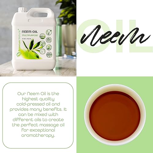 Miniatura 3 de Aceite de neem para plantas de interior y exterior, jardinería puro sin refinar, prensado en frío, repuesto en aerosol, aceite de neem para plantas