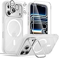 Vista 41 de Funda magnética para iPhone 15, resistente a las caídas, sensación de piel mate, a prueba de golpes, delgada, negro mate