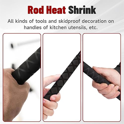 Miniatura 6 de X-Tube - Tubos envolventes termorretráctiles 39 y 64 pulgadas de longitud para agarre de varillas  5 colores 14 tamaños
