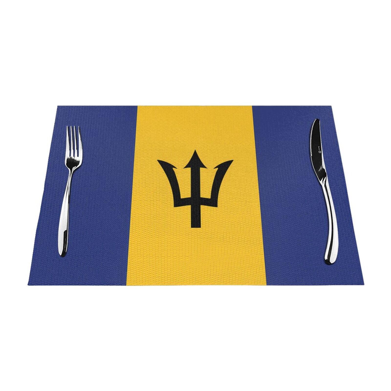 Sets de table Barbade en tissu imprimé pour vos dîners de famille et grandes fêtes