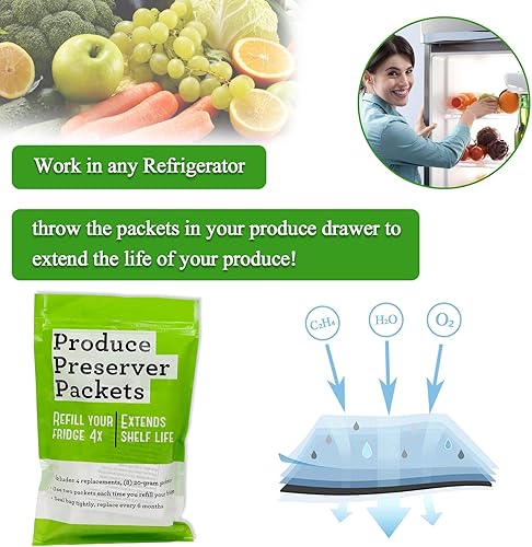 Miniatura 6 de AMI PARTS W10346771A Pieza de repuesto para conservador de productos compatible con refrigeradores (4 repuestos, 8 paquetes)