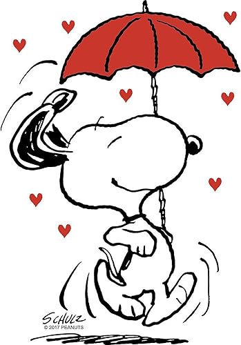 Miniatura 3 de CafePress Peanuts Snoopy Raining Hearts - Taza de café de cerámica (11.0 fl oz)