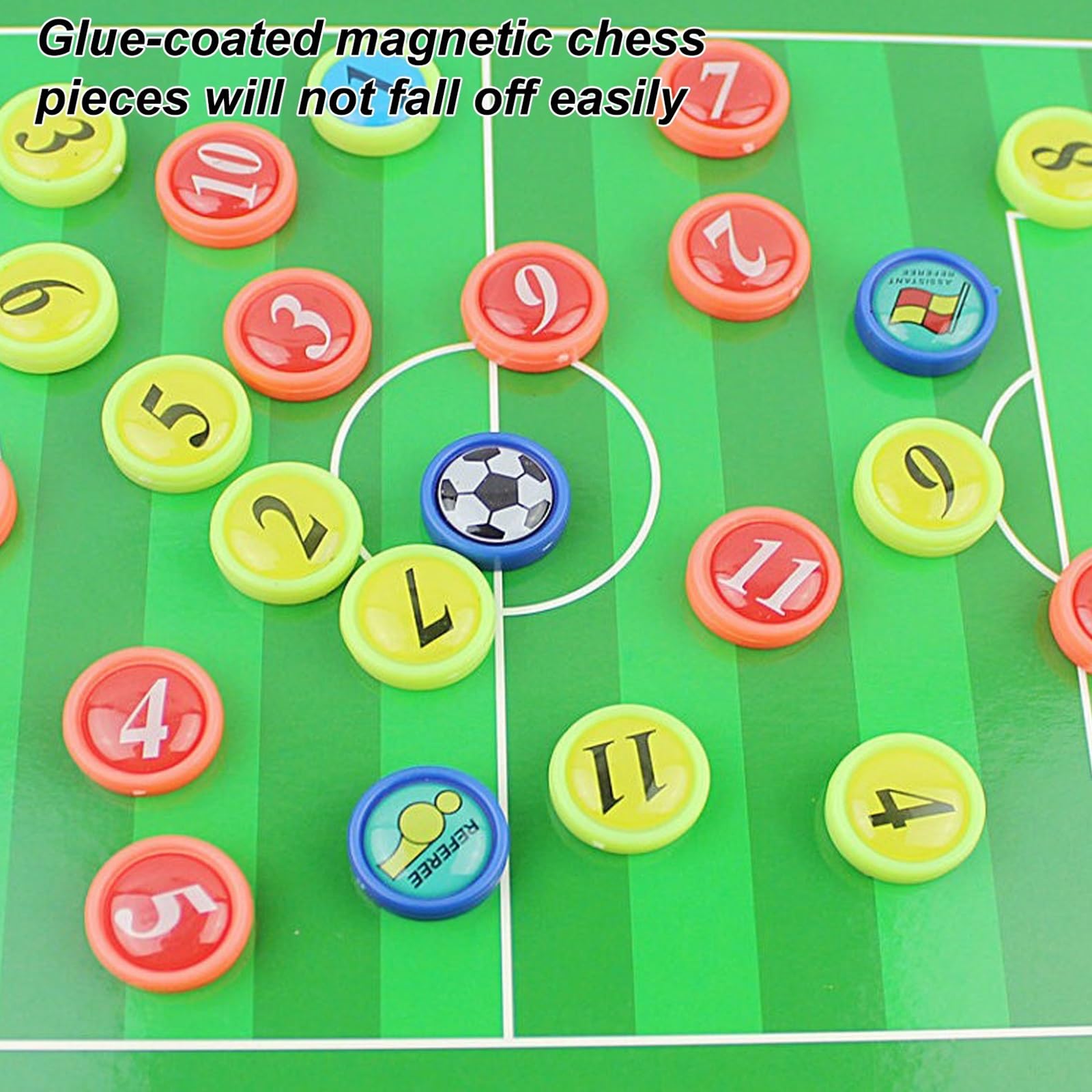 Lavagna Tattica per Allenatori di Calcio, Lavagna Tattica Professionale da Calcio, Pieghevole, con Pennarelli e Gomme, Design con Cerniera, Leggera e Portatile