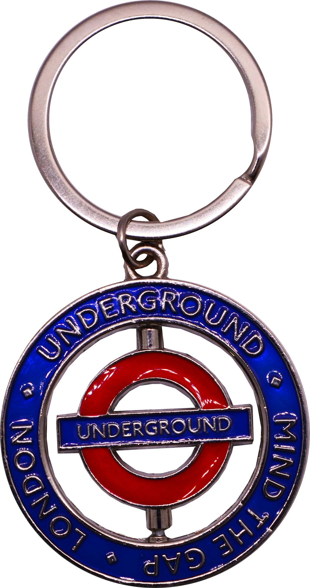 Gwcc Unisex Underground Licensed London Coin Keyring 4 Styles Mind The Gap, Train, Hang On Handbag, Backpack (Underground)