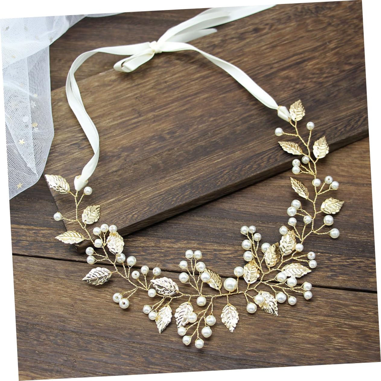 Beavorty 5piezas Diadema De Perlas Para Novias Cinta Accesorio De Cabello Elegante Para Bodas y Fiestas Formales