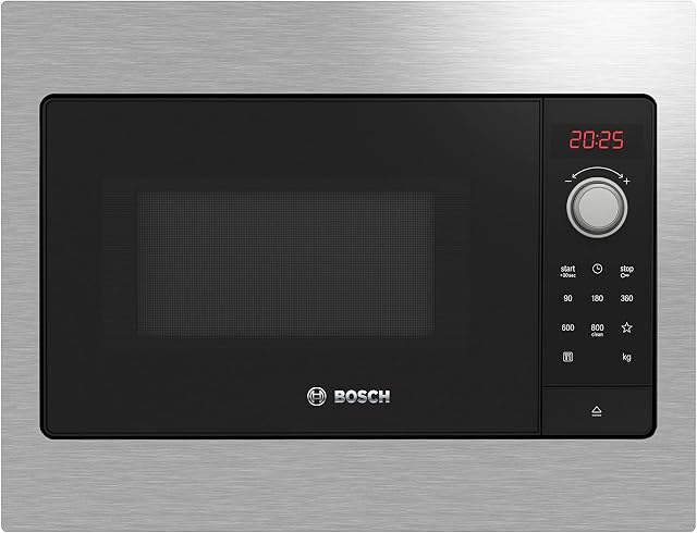 Bosch Home & Kitchen Appliances Serie 2 BFL523MS3B Built-in microwave oven, 50 x 38 cm, Stainless steel