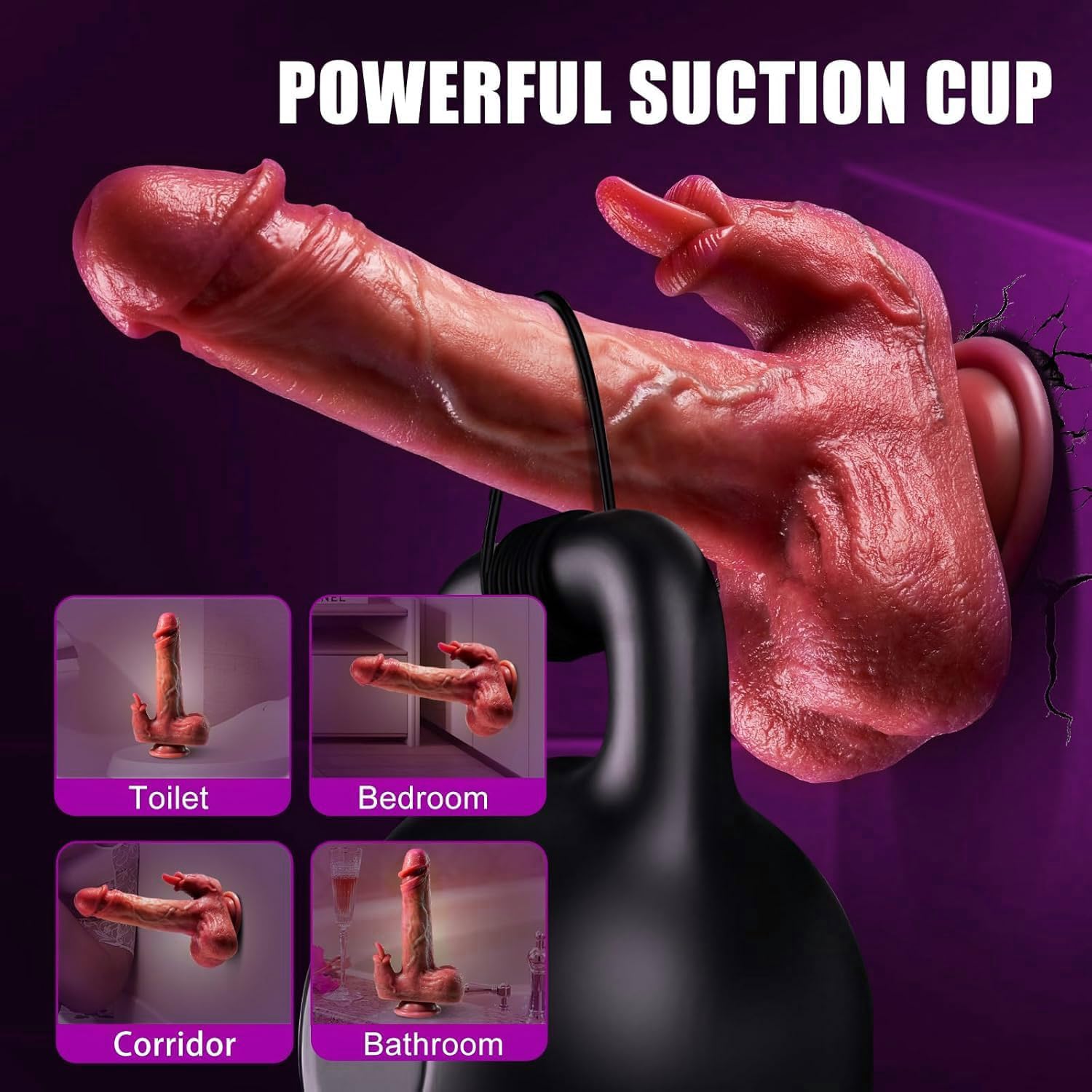 Dildo Realistico Vibratoreper Donna Professionale Clitoride, Vibratore Anale Sexytoysys Donna Coppia con 10 * 5 Modalità Vibrazione Spinta Sex Toys Vibratore Dildo Realistico Sextoy