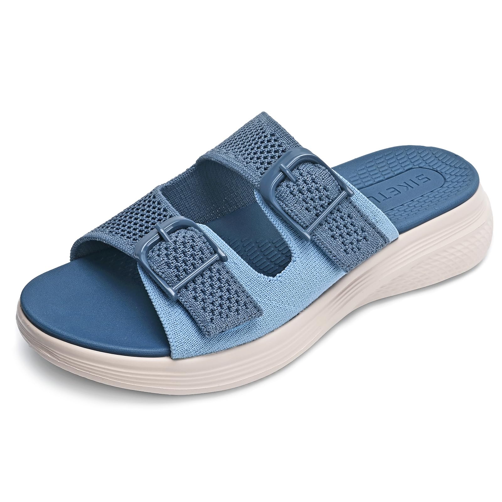 Sandalias Mujer Verano Comodas Ajustables con Soporte del Arco,Antideslizante Sandalias de Playa