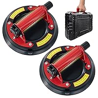 Vista 1 de 2 Pack 8"Suction Cups for Glass,Heavy Duty Glass Suction Cups to Lift Large Glass,Max Load 880lbs Window Suction Cups,Powerful Industrial Tile