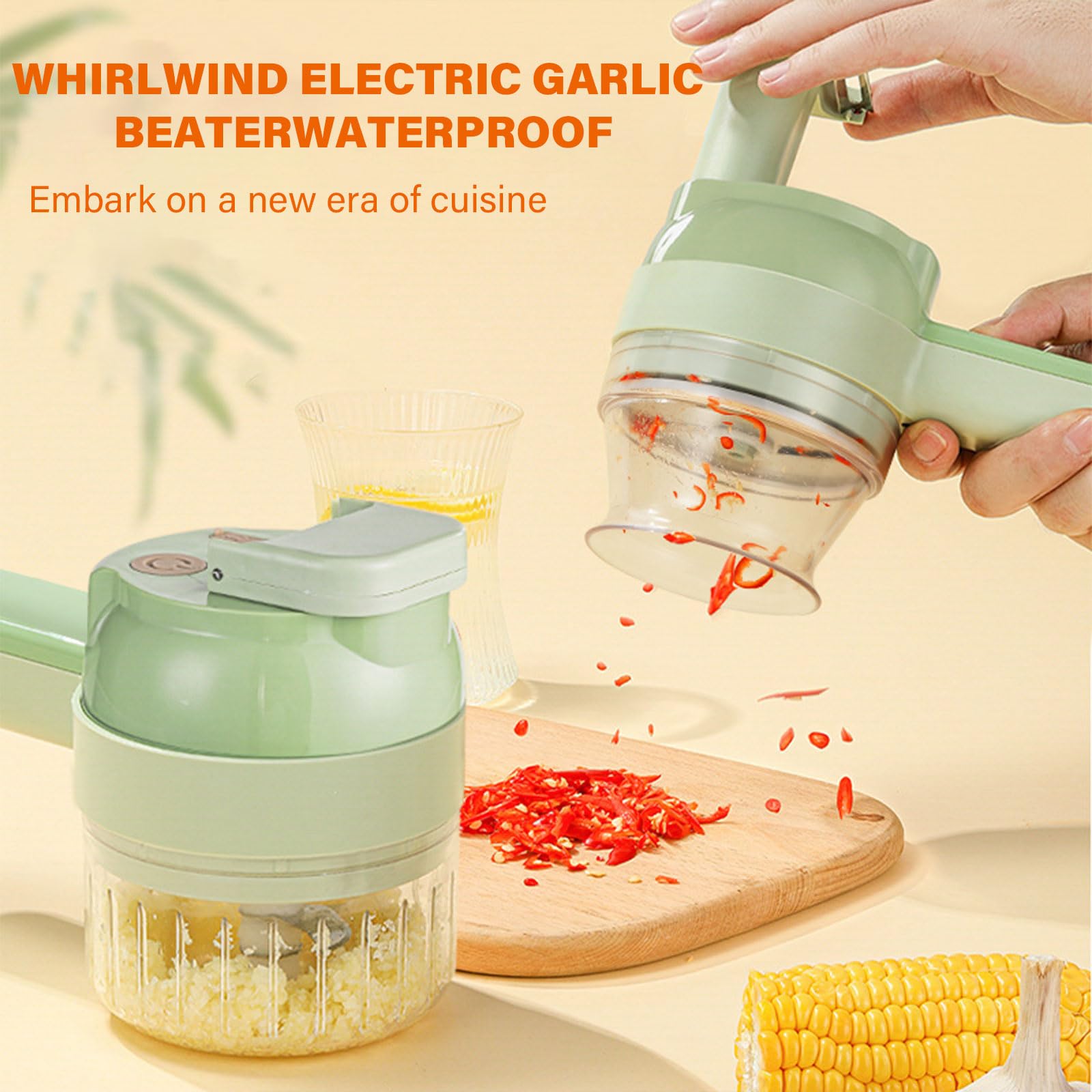 ZIRANU Multifunctional Electric Food Slicer And Vegetable Cutter With Auto Stirrer For Kitchen
