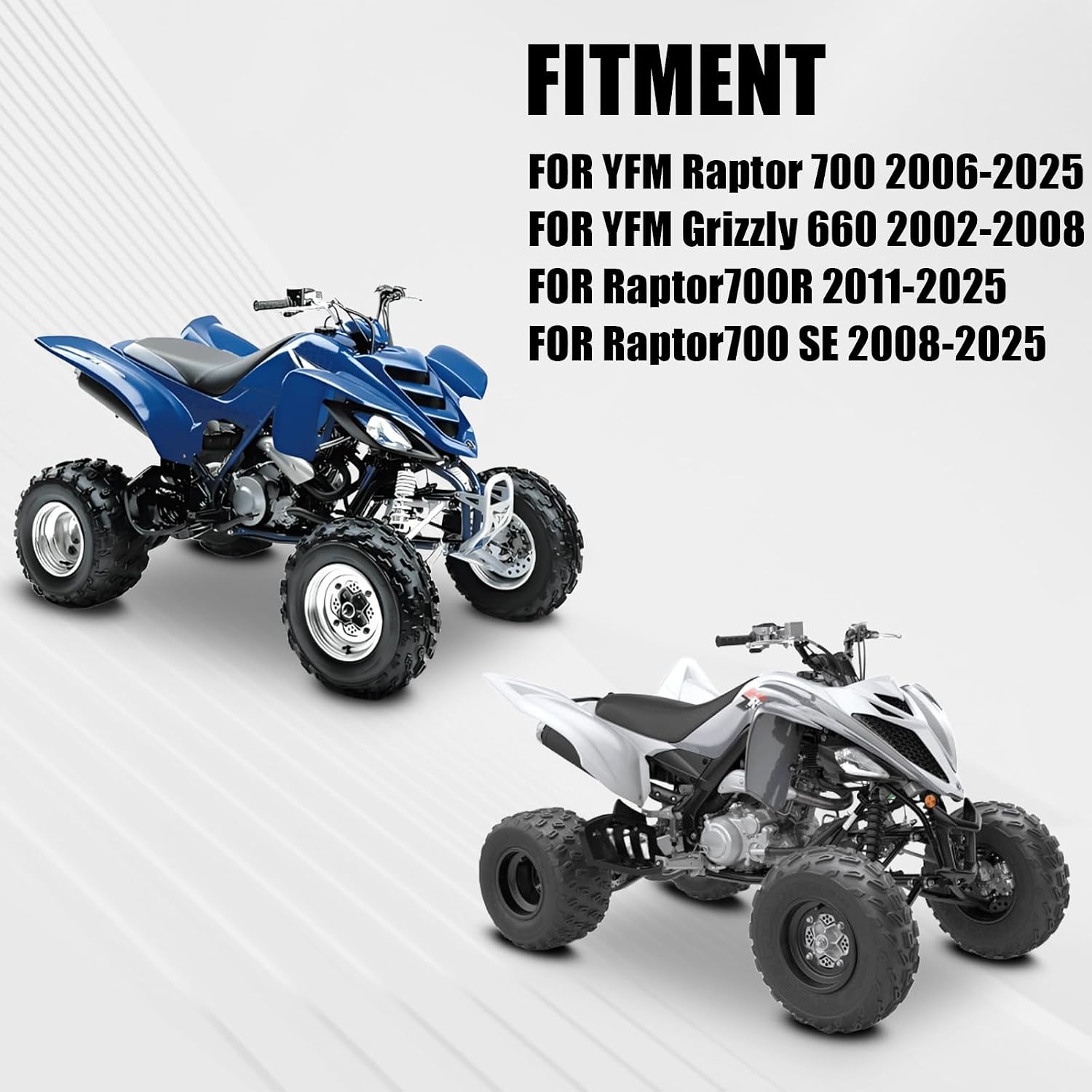 ATV Coolant Reservoir Tank with Radiator Hose for YFM Raptor Grizzly | for YFM Raptor 700 2006-2025 YFM Grizzly 660 2002-2008, 5KM-21871-00-00 1S3-21875-00-00