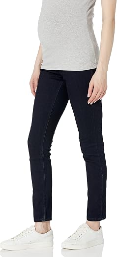 Motherhood Maternity Women’s Indigo Blue Super Stretch Secret Fit Belly Skinny Denim Jean, Rinse Wash, Medium
