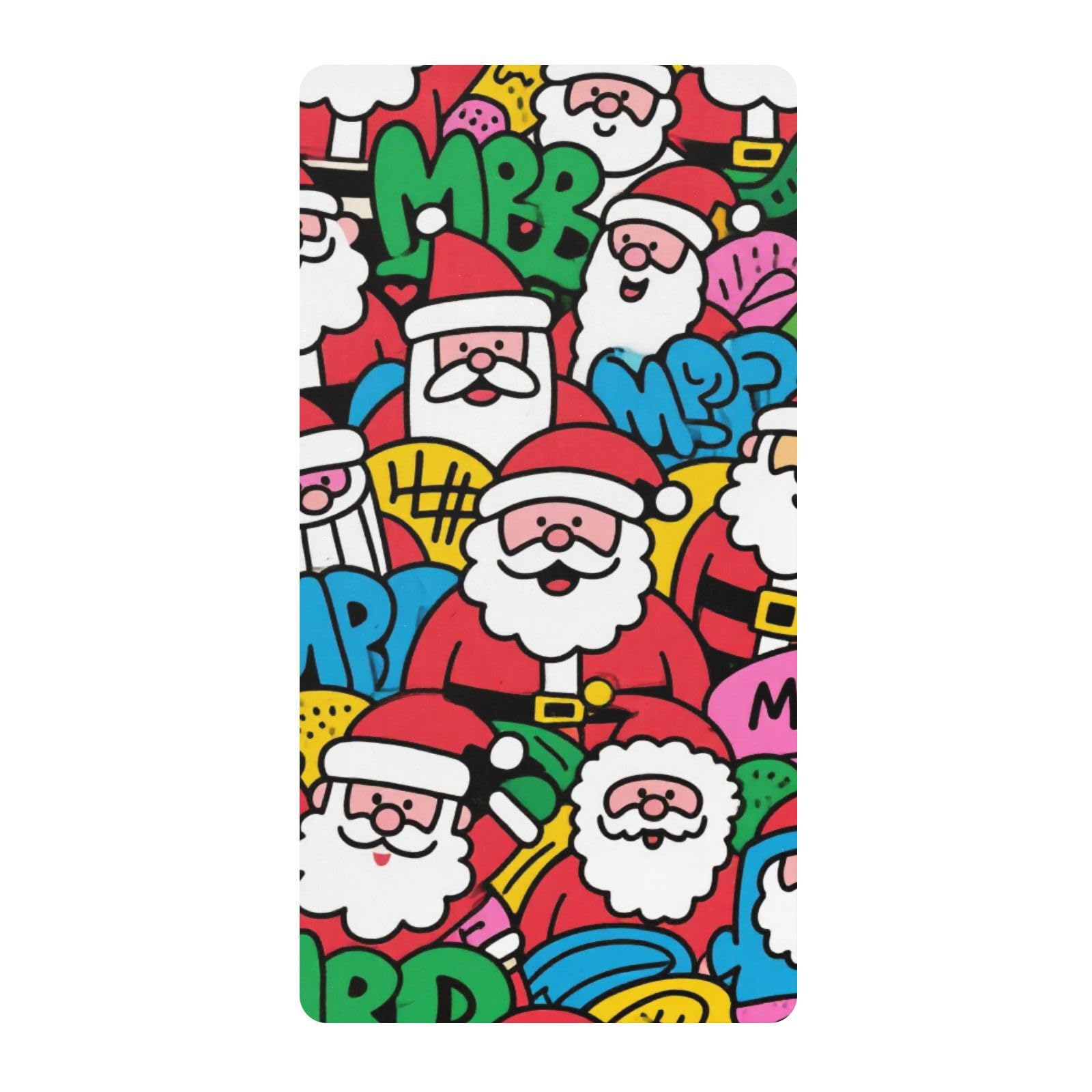 Doodle Santa Lenzuola per culla in cotone morbido e confortevole mussola biancheria da letto per culla per asilo nido, 1 confezione para cama de nin?os