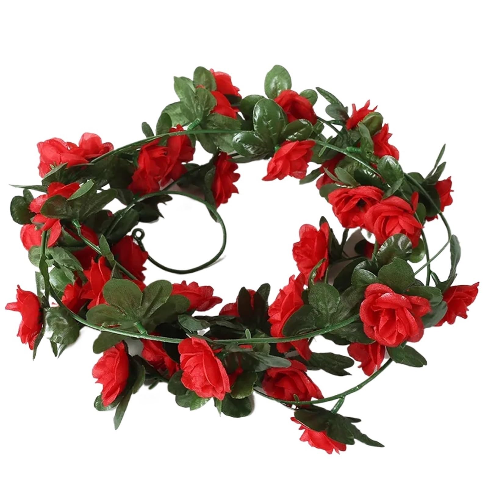 LXLAEOANG Artificial Flowers Silk Artificial Flowers Garland Rose Vine Hanging Wedding Home Garden Wall Christmas Decoration Arch Fake Plant Garlands