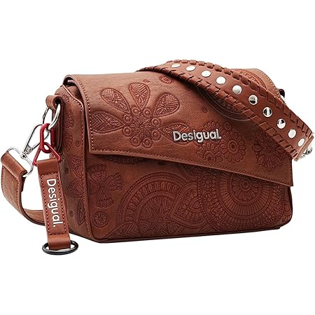 Borsa A Tracolla Desigual Dejavu Phuket Mini Donna - Effetto Pelle Con Rilievi Mandala - Foto 12