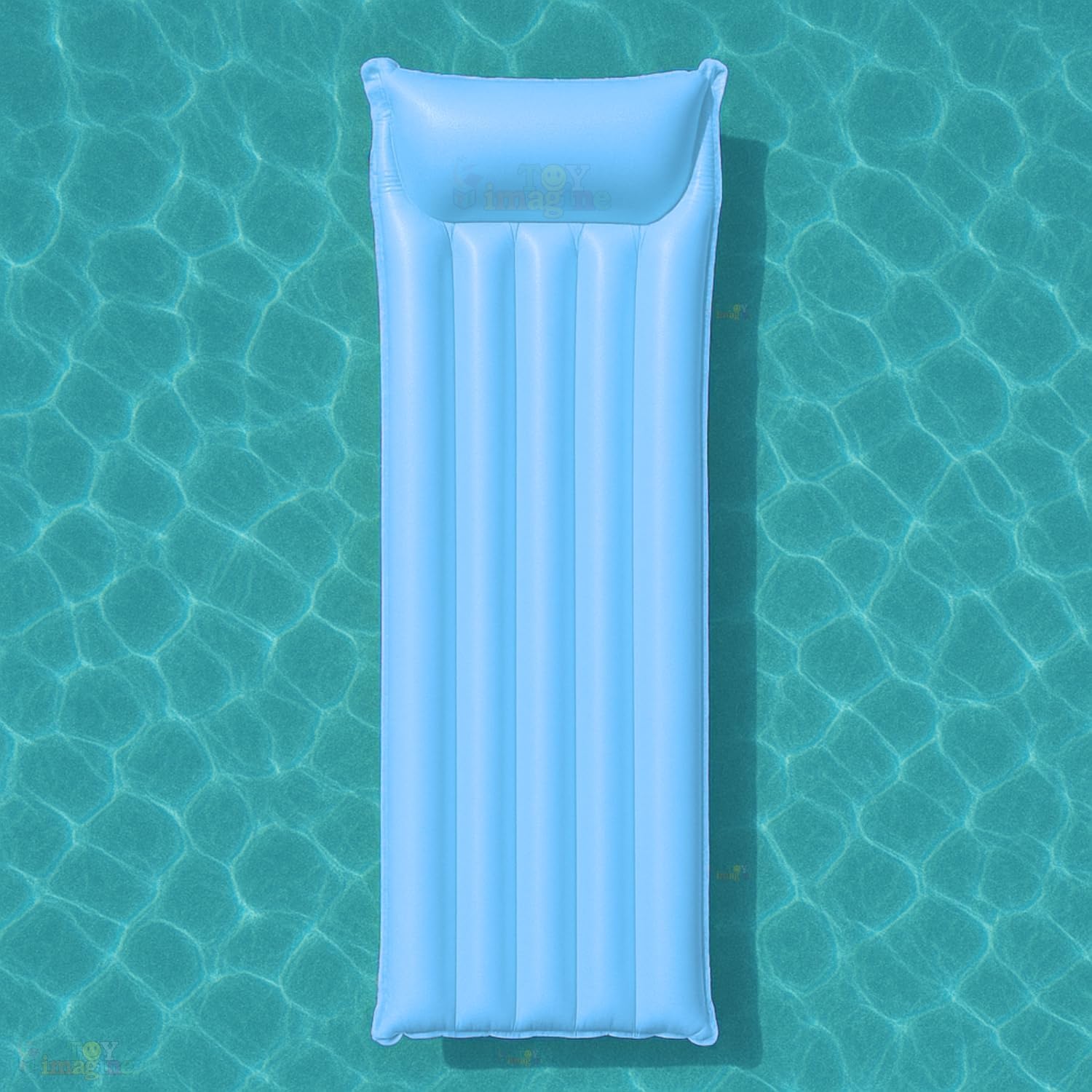 Toy Imagine 183cm x 69cm Inflatable Swimming Pool Floats for Adult | Tube for Swimming Pool for Kids| Pool Floats for Adults & Kids | Economat Floater for Still Water Matte Finish (Blue)