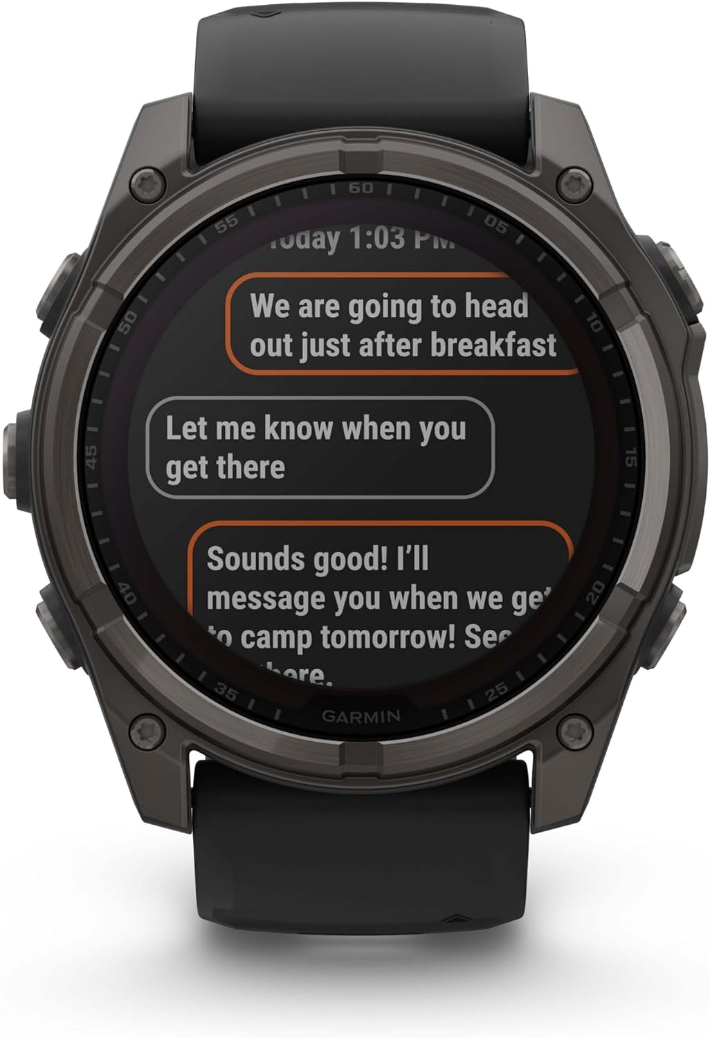 Garmin Fenix 8 – 51 mm, Solar, Sapphire, Carbon Gray DLC Titanium GPS Multisport Smartwatch with Black/Pebble Gray Silicone Black Earbuds Bundle