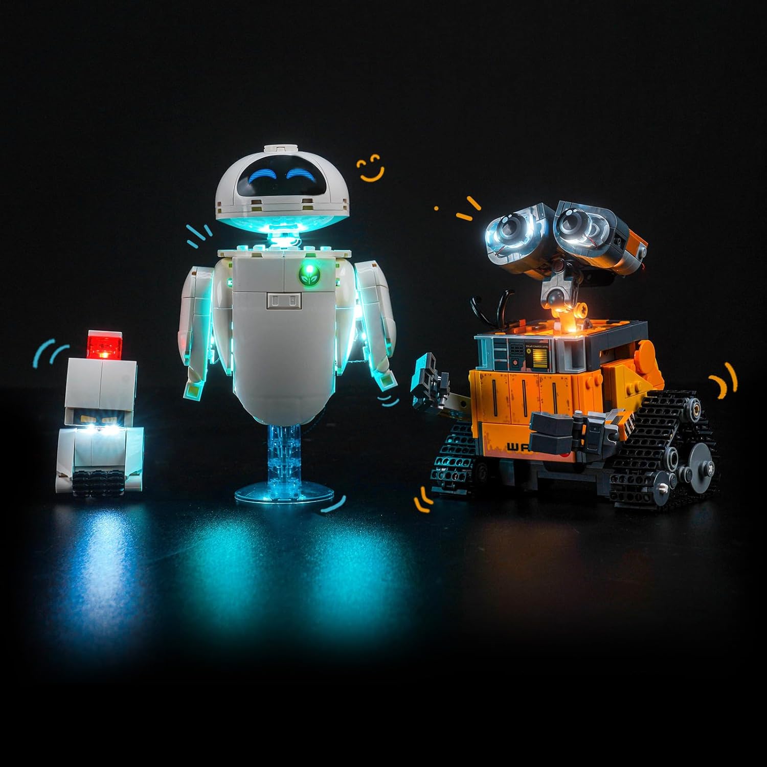 BrickBling LED Lighting Compatible with Lego Pixar Wall-E & EVE, Light Kit Compatible with Lego 43279 - Not Come with Model