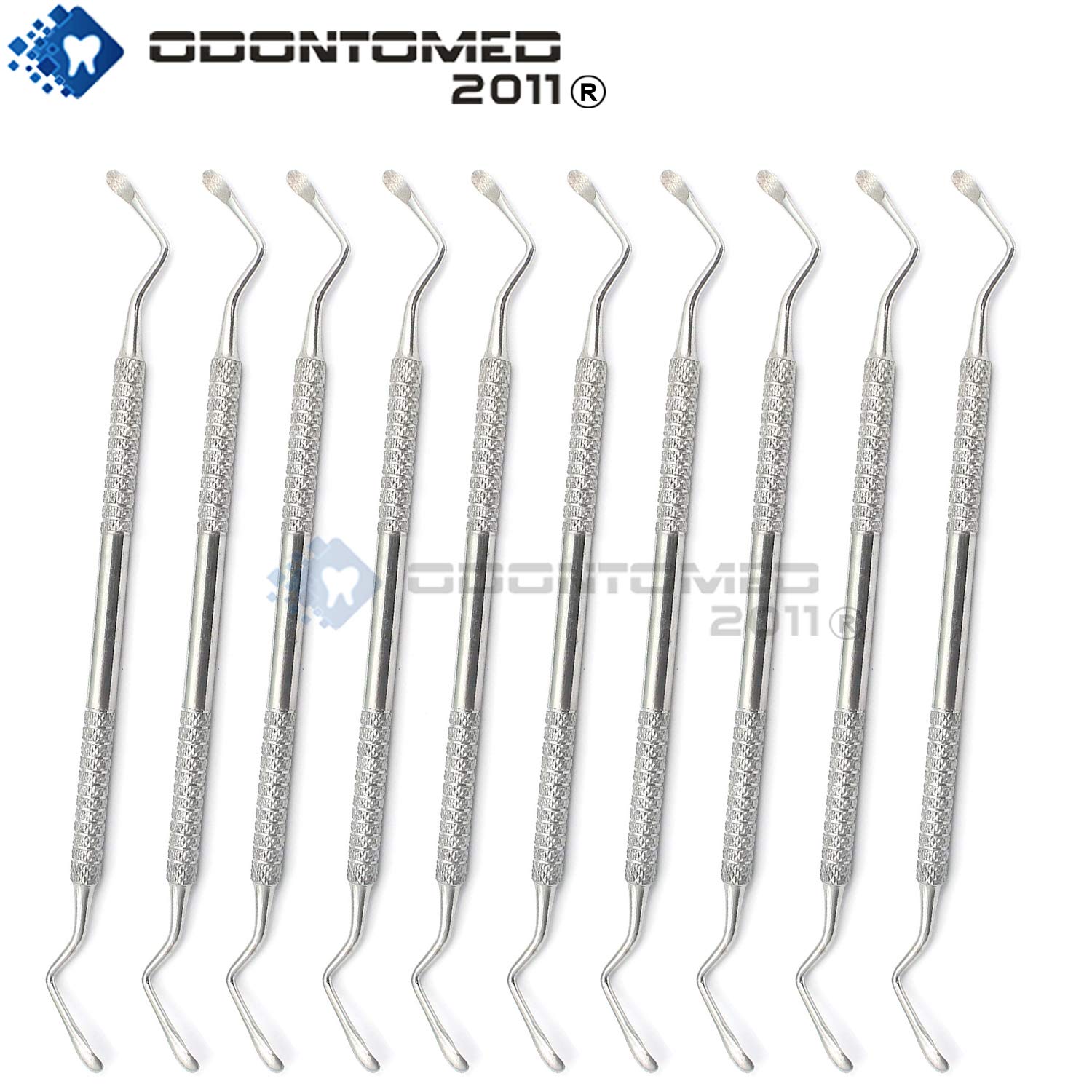 OdontoMed2011® 10 PCS Lucas CURETTES 87 Double Ended Spoons 3.5MM Dental Stainless Steel ODM