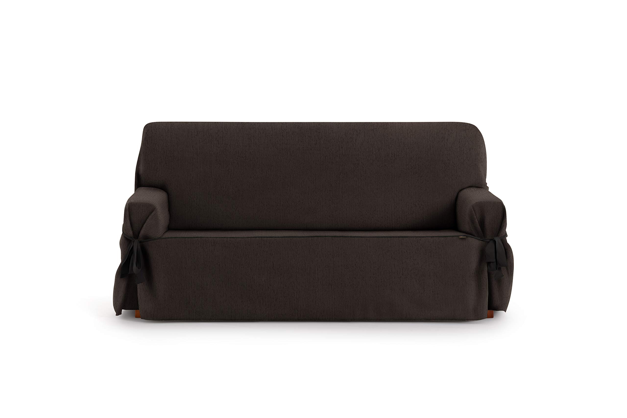 Eysa Rabat adjustable universal sofa cover with ties 2 seaters color 07/brown