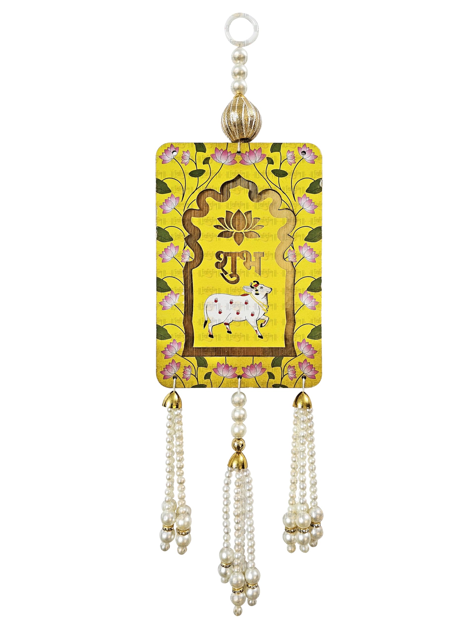 Subh Labh for Door Entrance Hanging Toran for Mandir Diwali Decoration Items Shubh Door Hanging Shoon/Soohn/Shun for Home 2