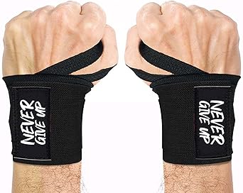 STEIGEN FITNESS Sports Exercise Wrist Wraps Elastic Straps Support Band for Gym Workout