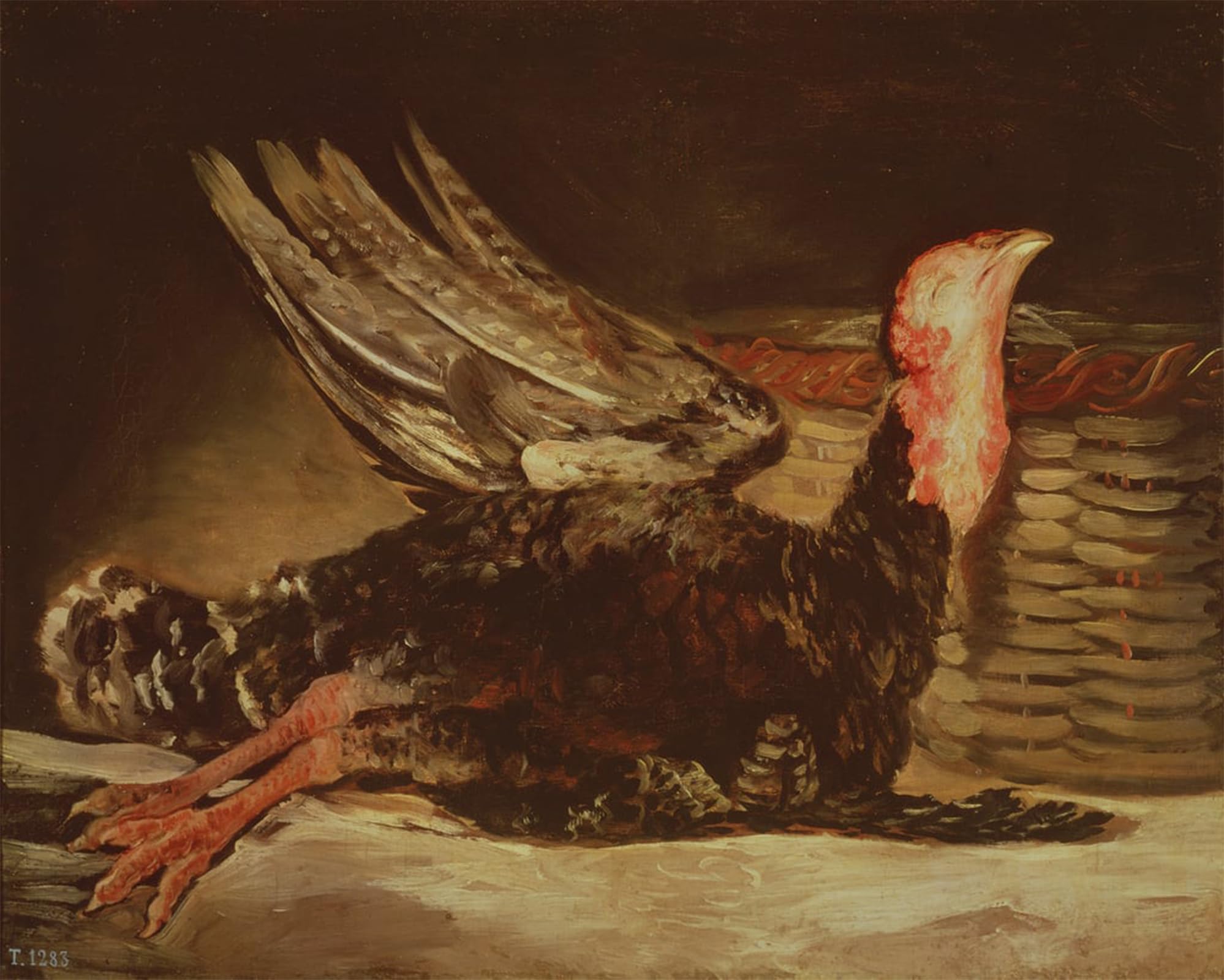 Serendipitp No Frame Aesthetic Poster Photo Wall Print Retro Picture Still Life Of A Dead Turkey And A Wicker Basket By Francisco De Goya Modern Wall Artwork For Home Decor 60X90cm