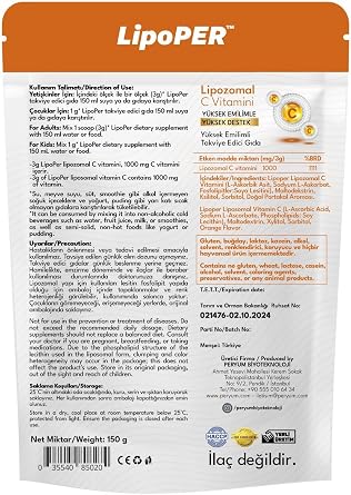 Lipoper Lipozomal C Vitamini
