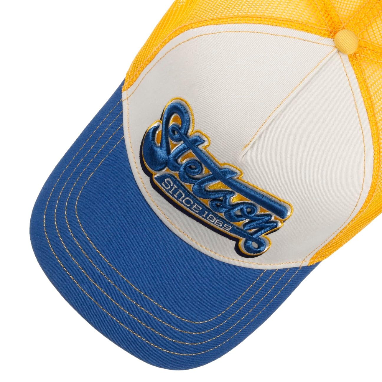 Stetson Casquette Trucker Lettering Small Femme/Enfant - de Baseball Mesh Snapback, avec visière Printemps-été