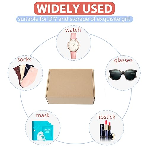 Miniatura 6 de Mat Board Center, caja de correo resistente marrón de 6 x 4 x 2, sobres de regalo para pequeñas empresas, caja de embalaje de envío, 26 paquetes