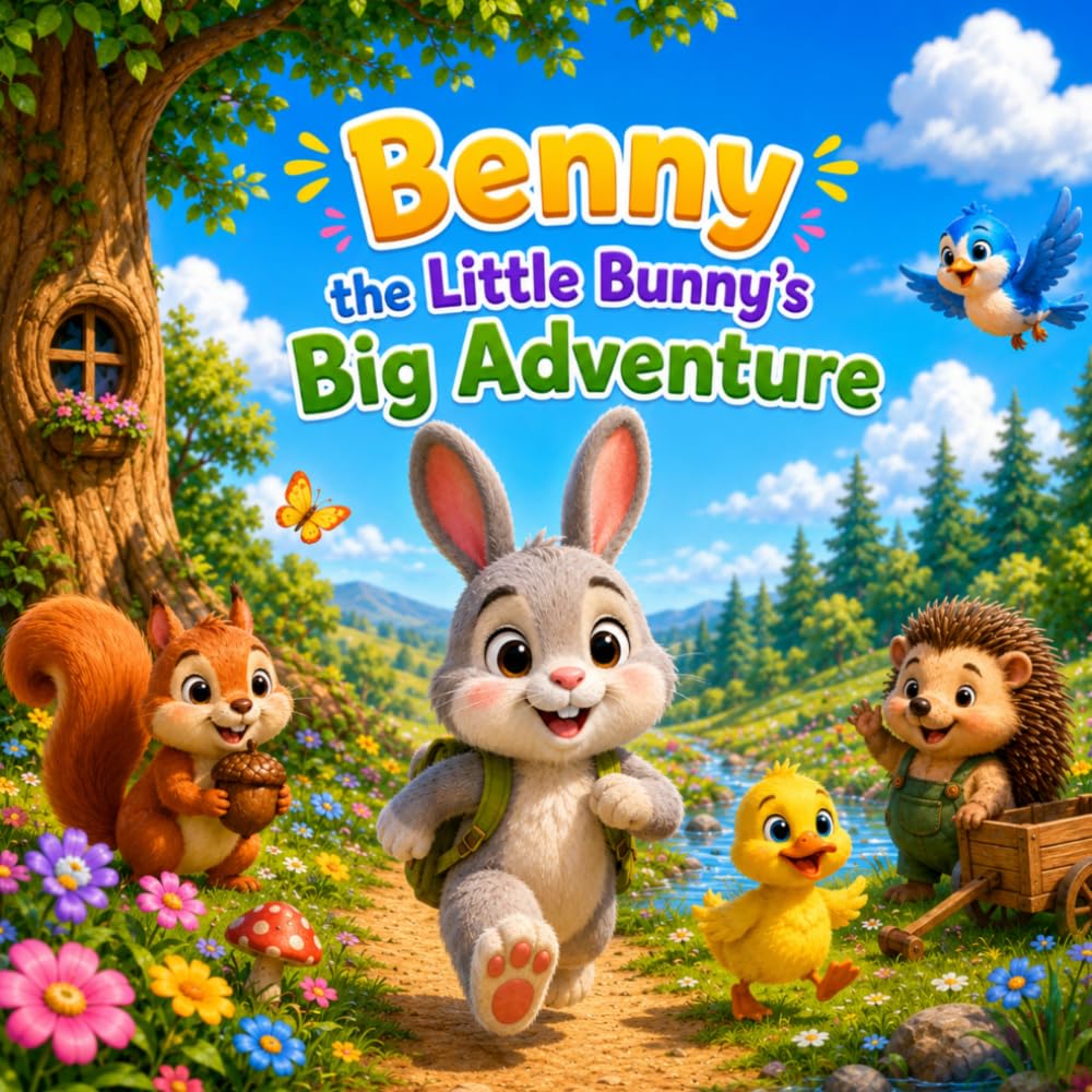Benny the Little Bunny's Big Adventure: Cute Storybook