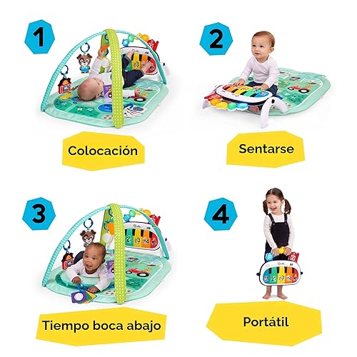 Miniatura 3 de Baby Einstein Farm Explorers 4 en 1 Kickin' Tunes Musical Meadow Music & Language Discovery Gym, a partir de 0 meses