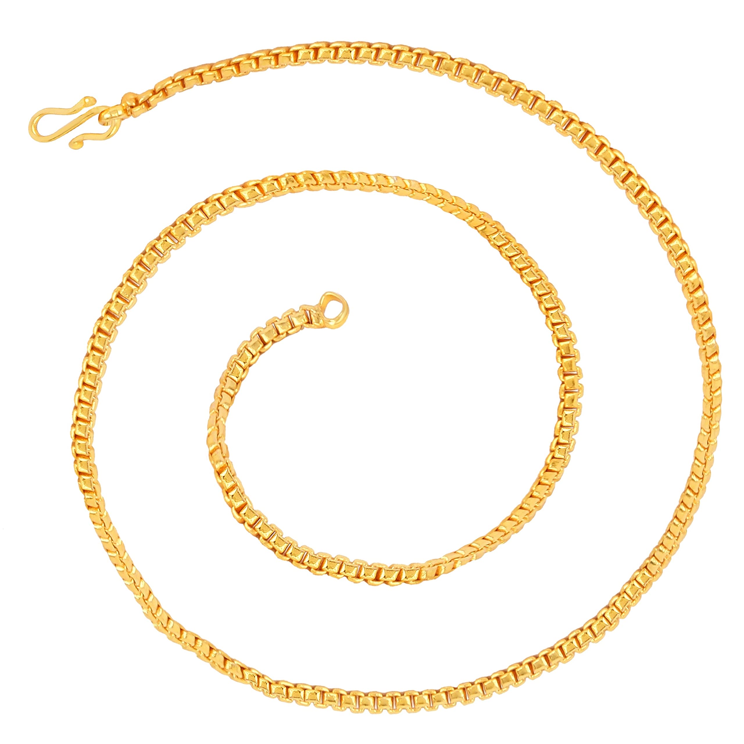 Thrillz Stylish And Fancy Interlink Pattern Gold Plated Chain For Men/Women (B08NVY1ZP9) Amazon Price History, Amazon Price Tracker