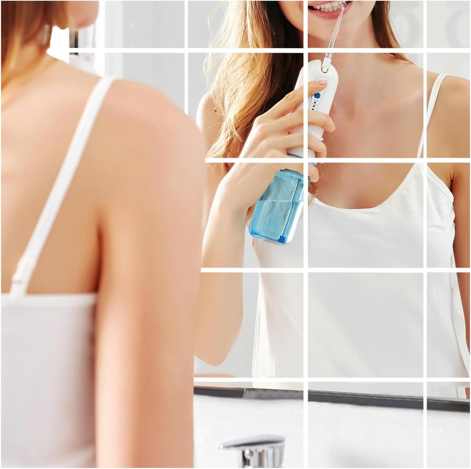 25 Pieces 4" Acrylic Adhesive Square Mirror Mini Mirror for Crafts Home Decoration DIY Projects
