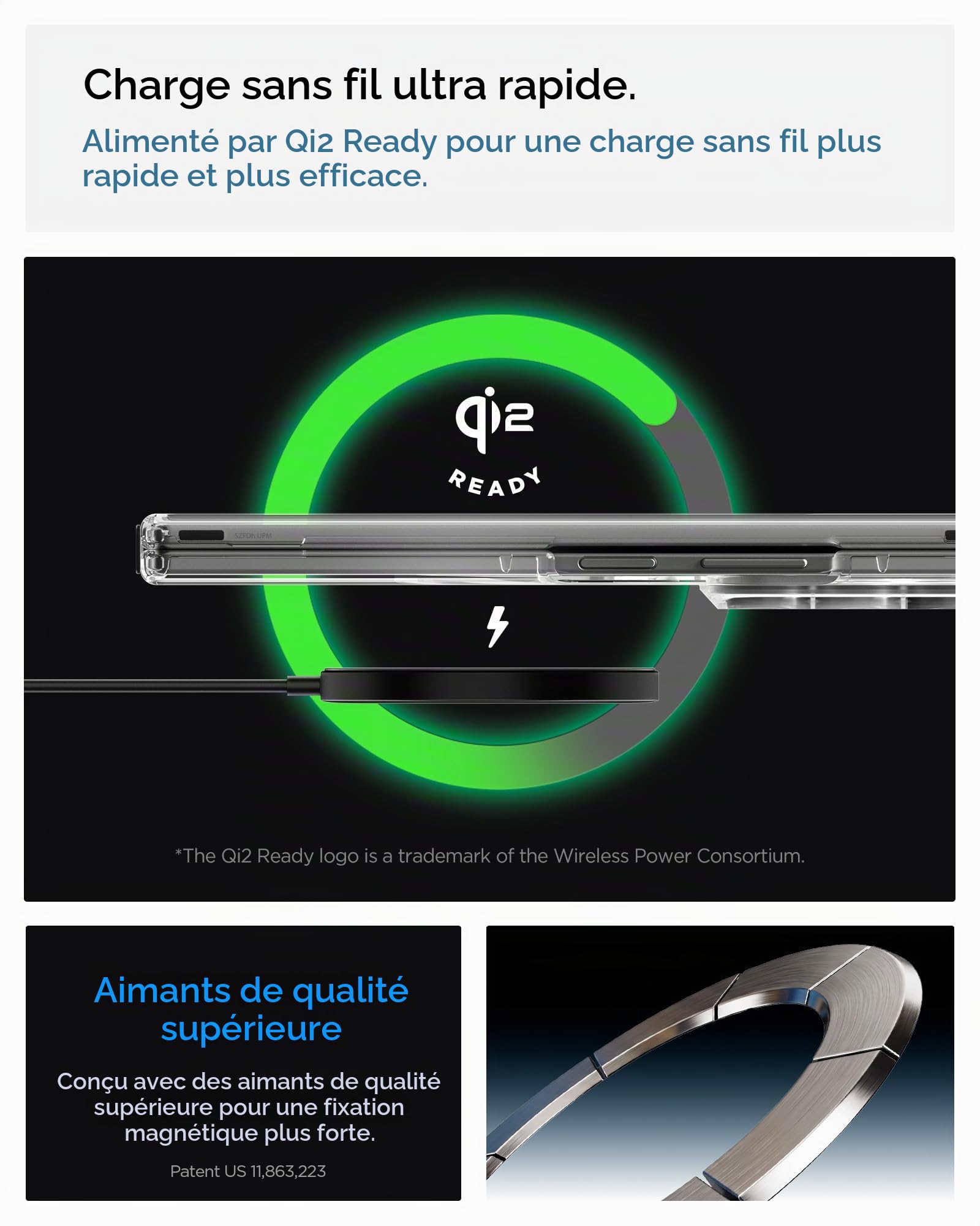 Spigen Pack Air Skin MagFit - Coque Transparente & Protection d'Écran pour Samsung Z Fold 8 Ultra