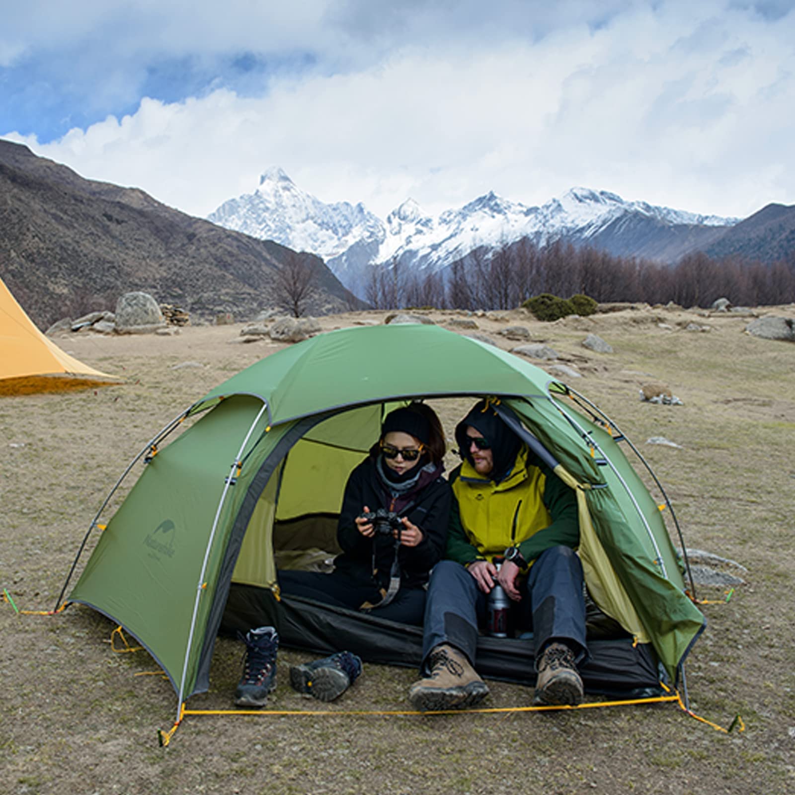 Naturehike Cloud Peak Carpa Hexagonal Carpa Mochila de 4 Estaciones Adecuada para Trekking al Aire Libre Campamento para 2-3 Personas con Tapetes
