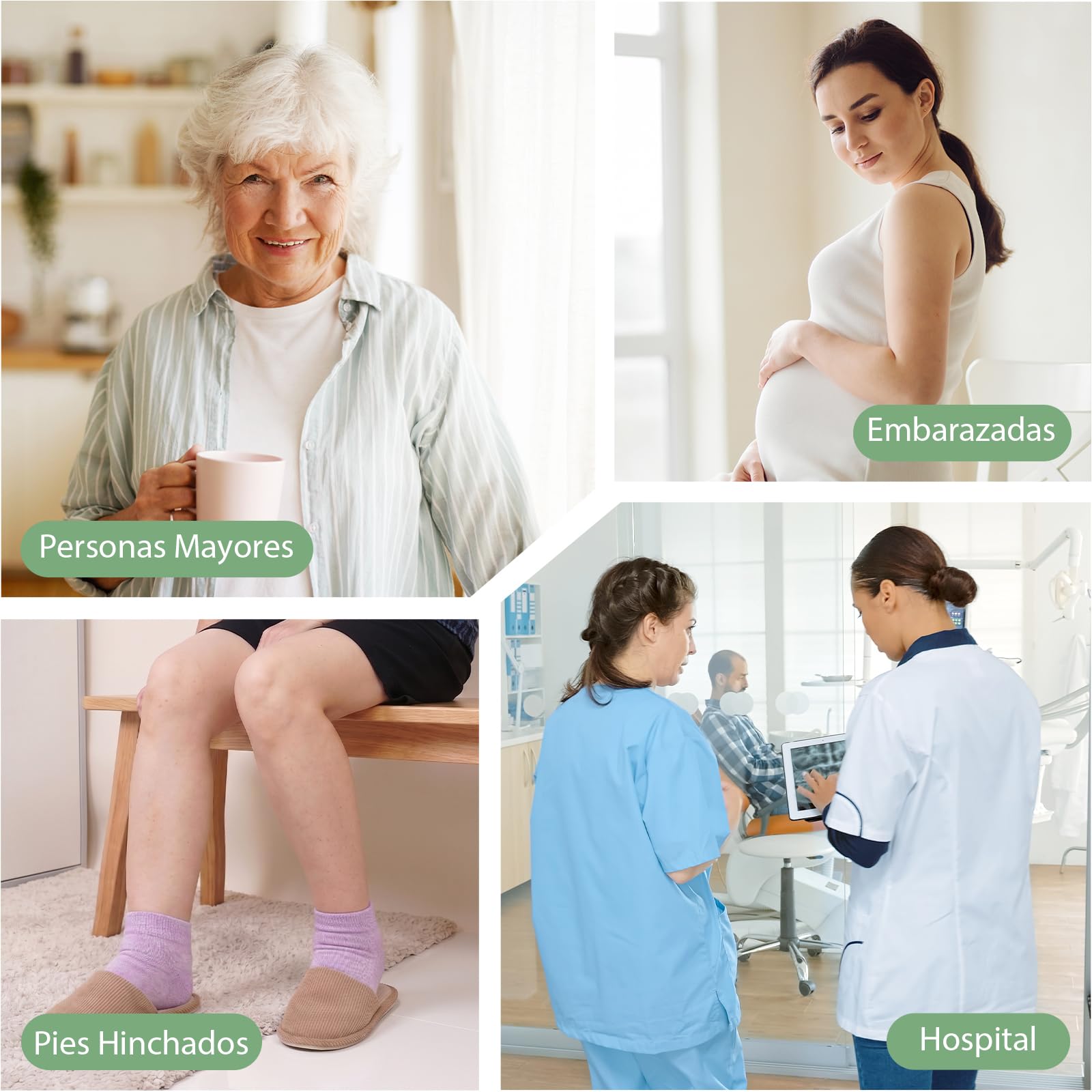 LOFIR Calcetines Diabéticos Tobilleros para Mujer: Calcetines Cortos de Verano Bambú Sin Goma Sin Costuras Extra Anchos para Pies Hinchados Mayores y Embarazadas 6 Pares