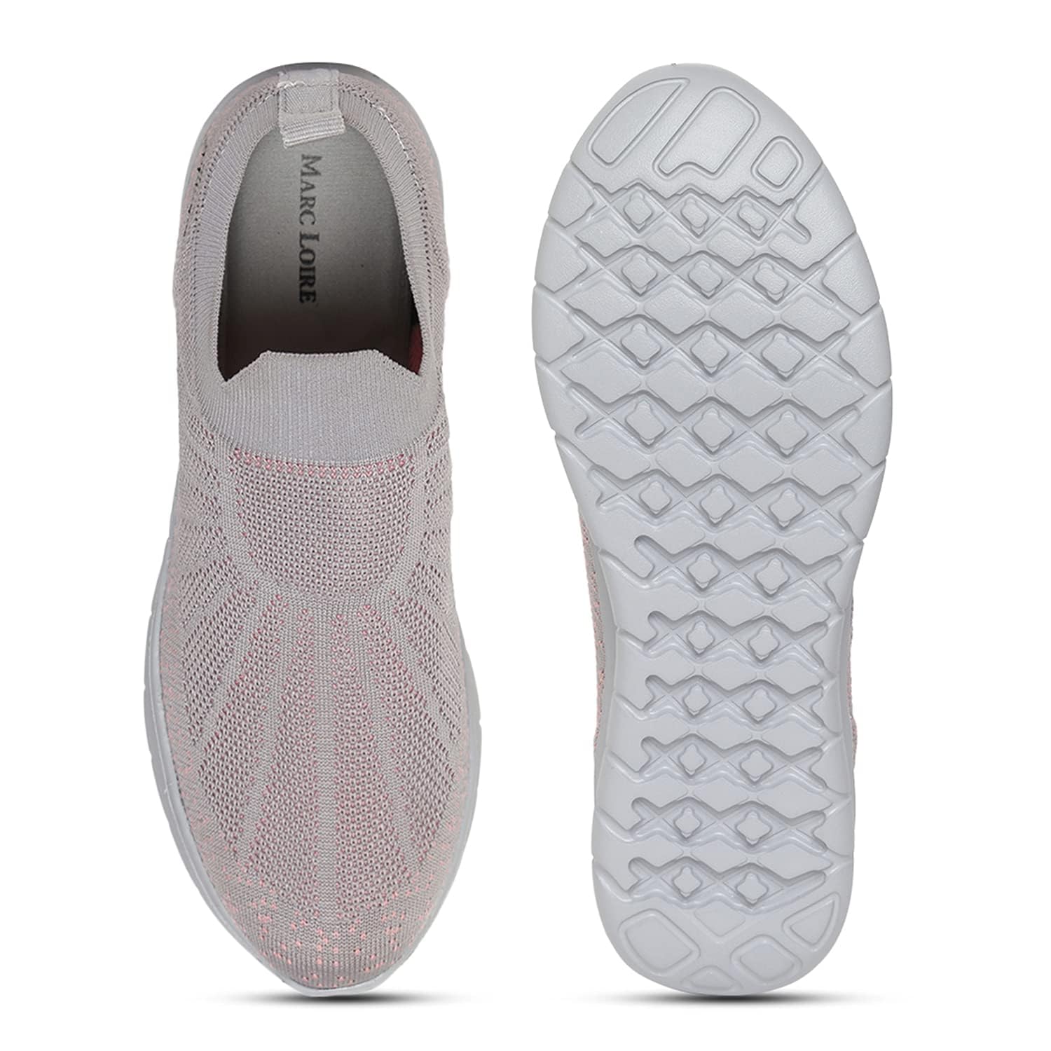 Marc Loire Women's Lightweight Athleisure Knitted Active Wear Slip-On Sneaker Shoes for Sports, Athletics, and Walking 5 7148a2rMDLL. SL1500