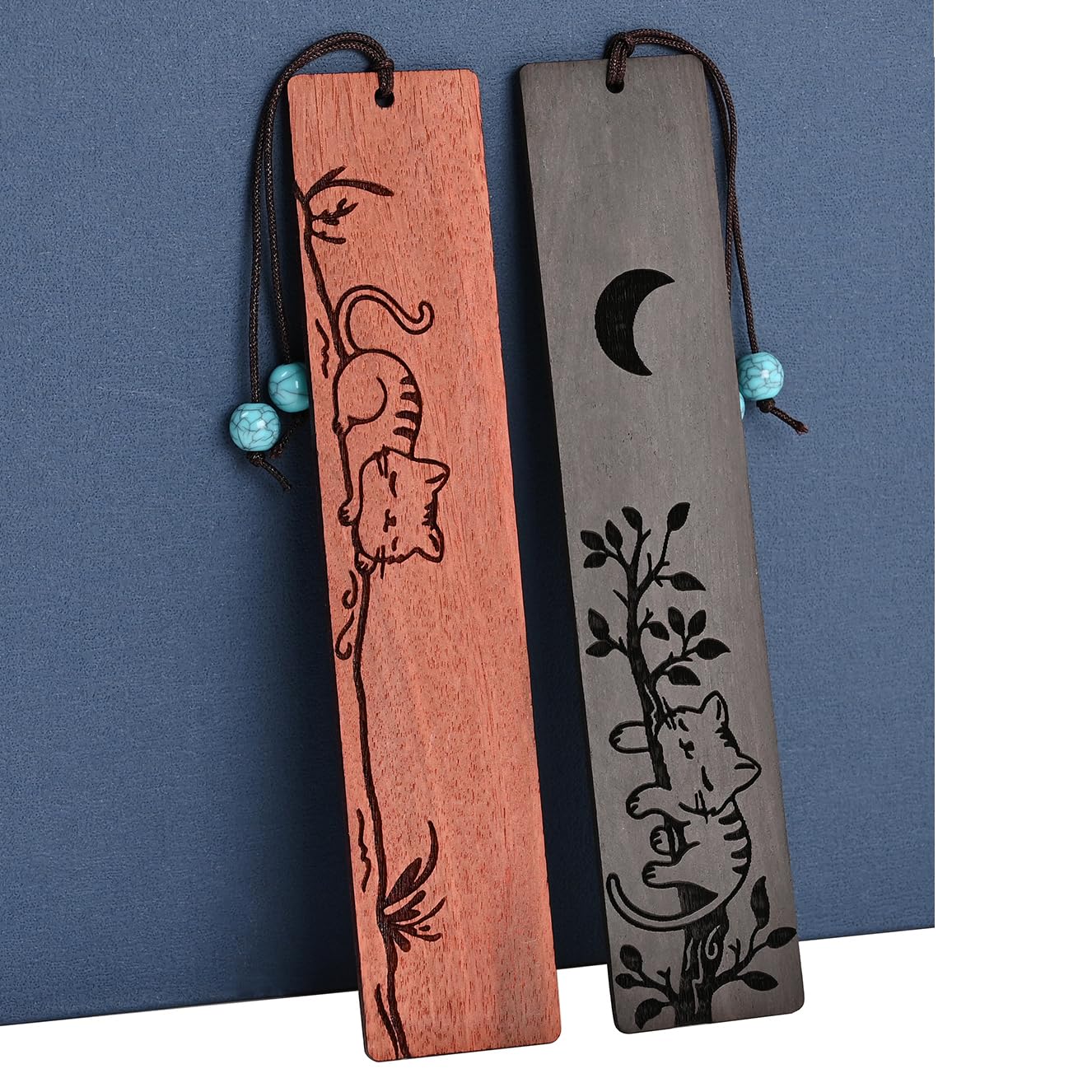 ZQZYMXQ Juego de 4 marcapáginas de gato para mujer, marca de libros de animales, ideas de regalo para lectores (juego de gatos)