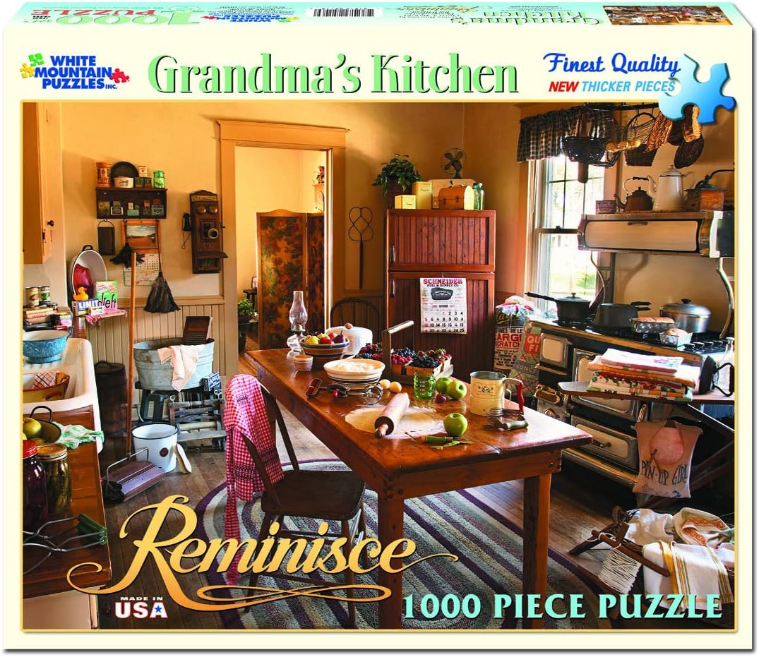 White Mountain Puzzles Grandma's Kitchen - 1000 Piece Jigsaw Puzzle