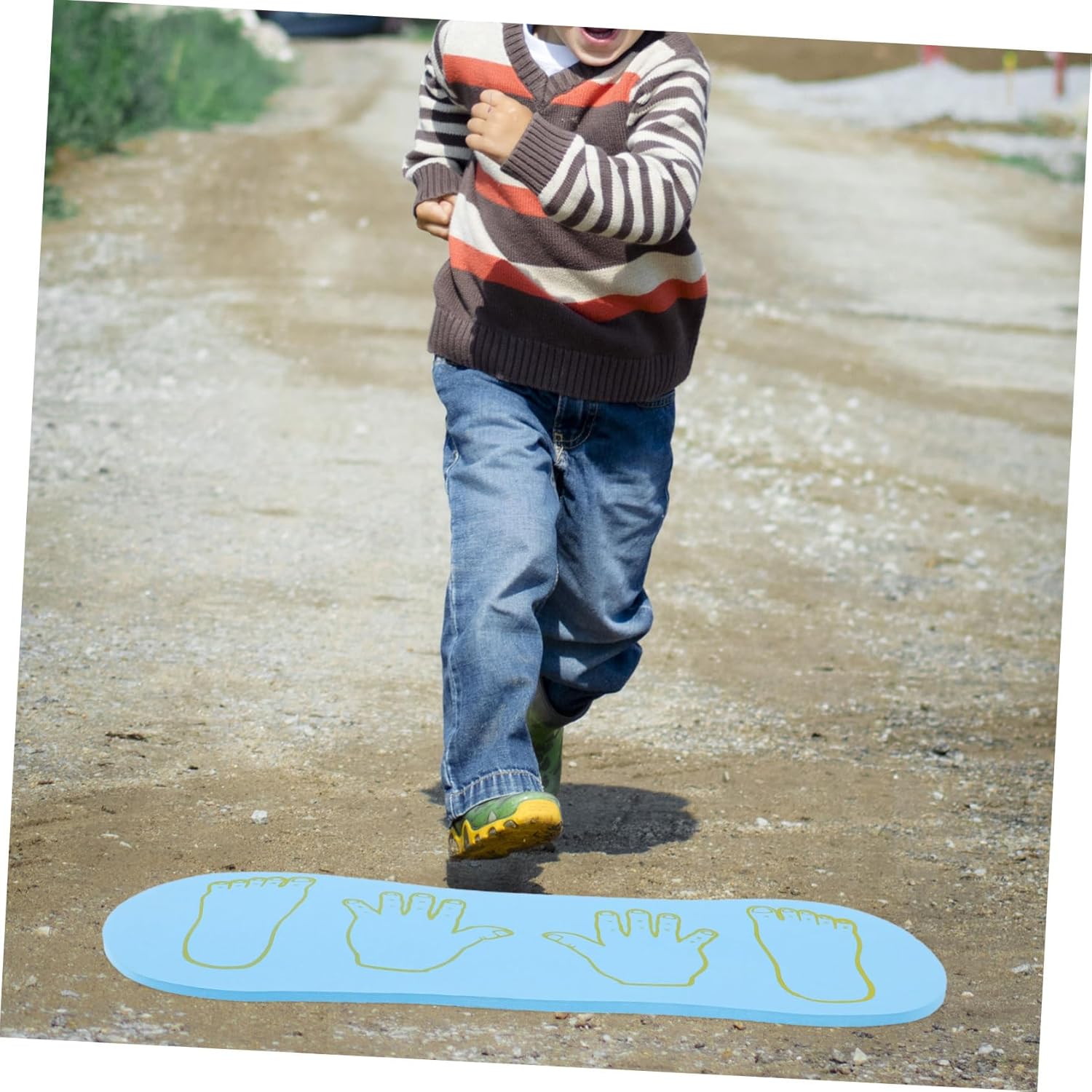 2Pcs Coordination Balance Boards for Outdoor Hand-foot Training EVA Non-slip Physical Therapy Plaything Rounded Edges for Brain-body Agility Development and Endurance Testing