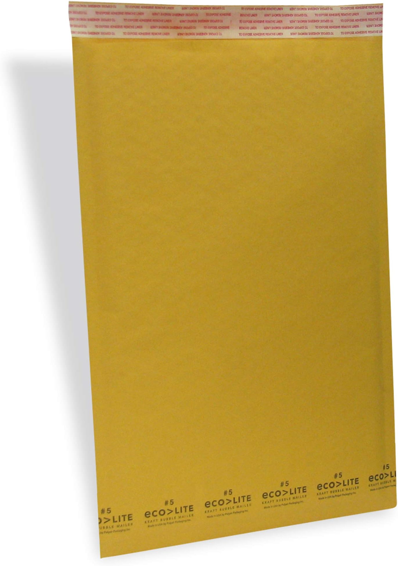 IPGEco-lite #5 ELSS5 Golden Kraft Self Seal Bubble Mailer, 10.5" x 16" (Case of 100)