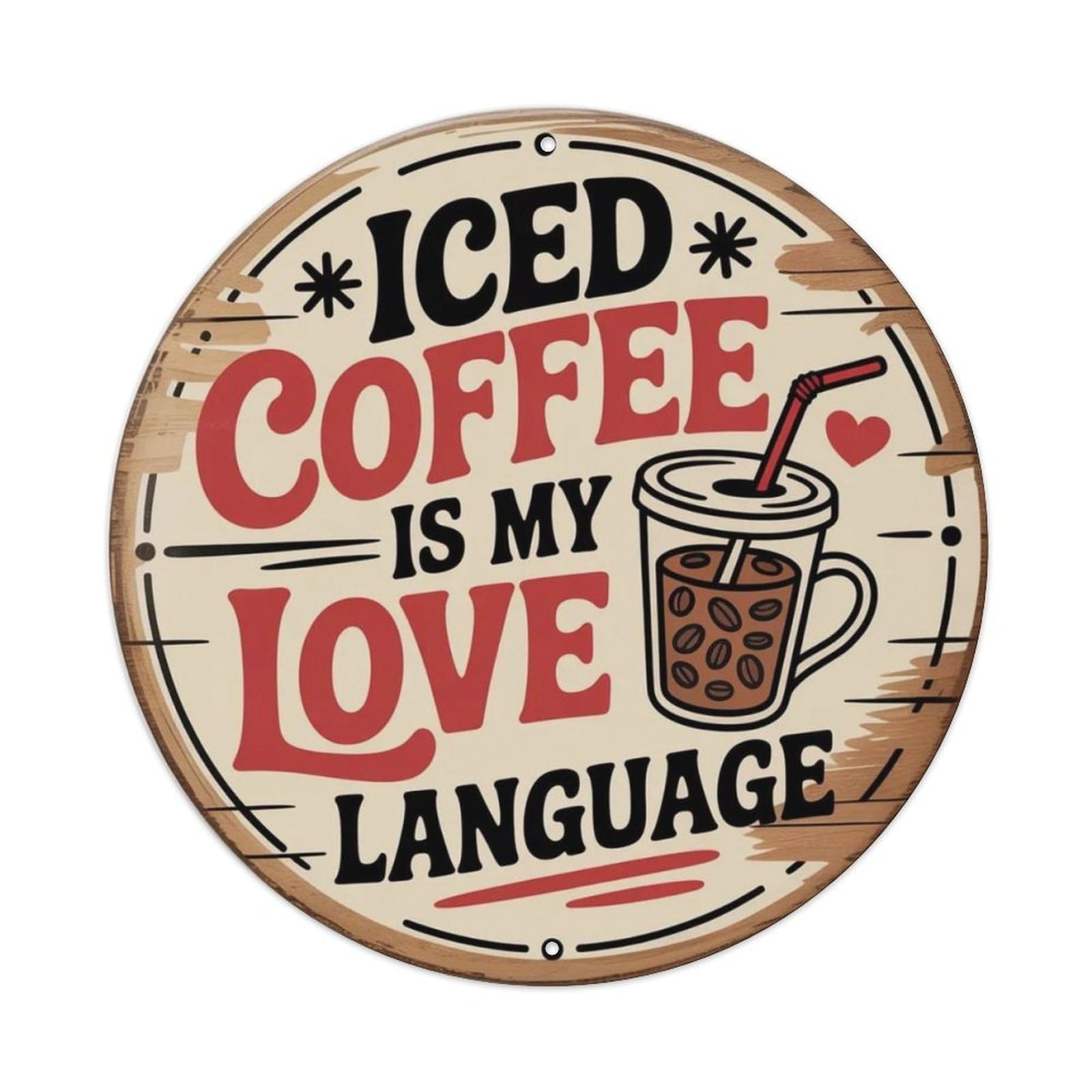 Espresso Funny Metal Tin Sign Plaque