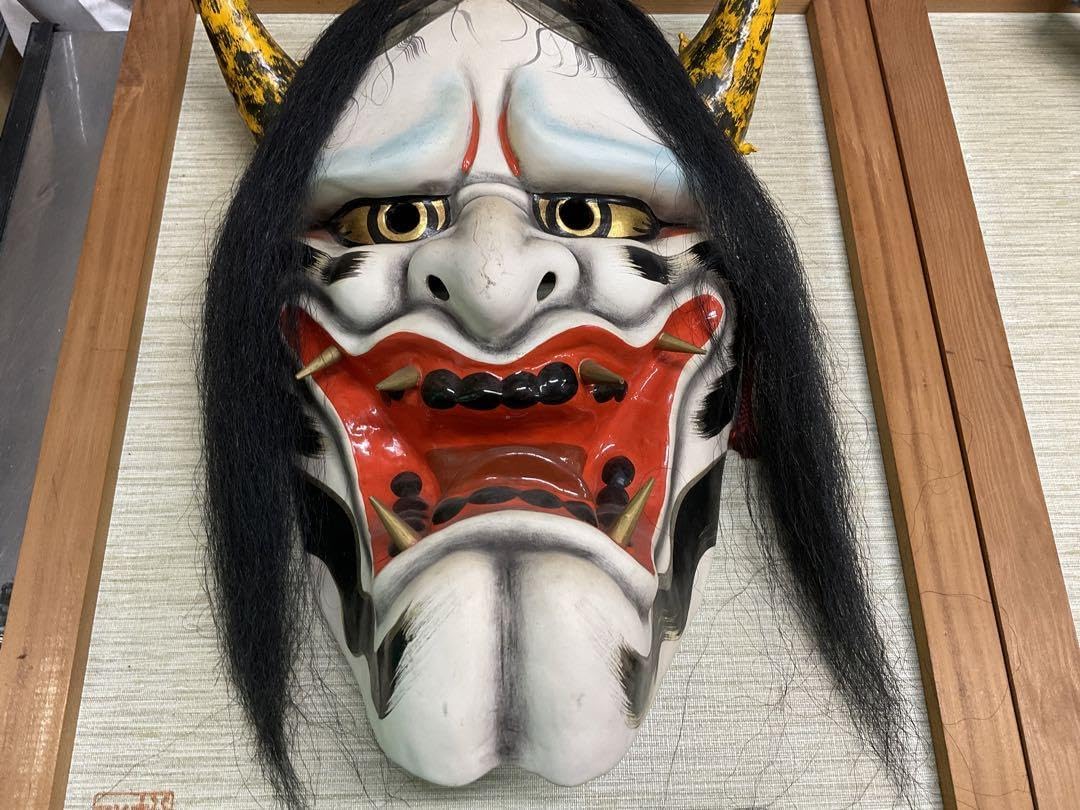 石見神楽　魔除けお面。 飾り面】男鬼面｜株式会社 小林工房｜島根県大田市温泉津町