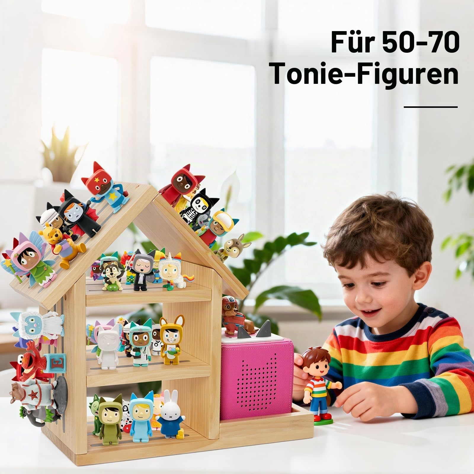 Gieanoo Große Haus Tonie Regal für TonieBox 2&1, Tonie Regal zum Hinstellen