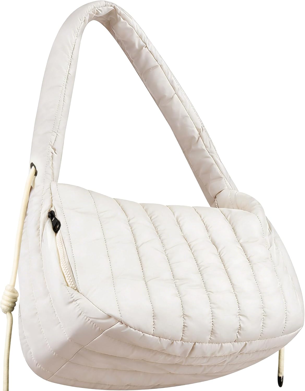 Puffy Tote Bag，Gym for Everyday Bag，Lightweight Pleated Laptop Shoulder Bag，Boho Trendy Bag for Teen and Adult | Lightweight and Soft