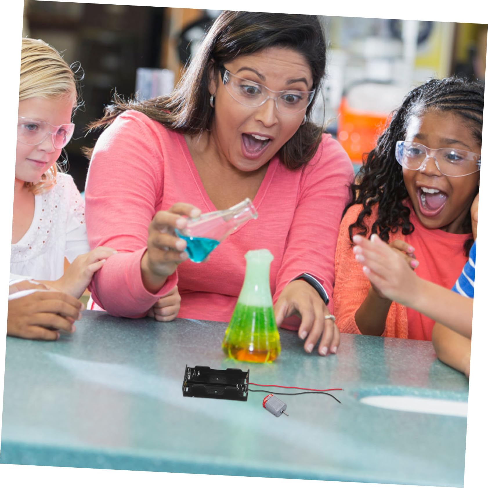 UKCOCO Juguetes Educativos para Kit de Experimentos Científicos Minimotor Eléctrico para Aficionados Experimento de Educación Científica Aulas Juego de Estudiantes