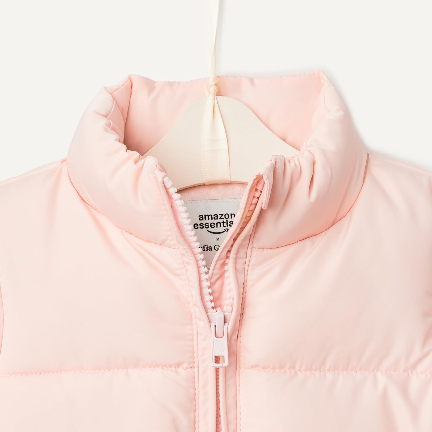 Amazon Essentials x Sofia Grainge Toddler and Baby Girls' Taffeta Puffer Jacket - Image 4